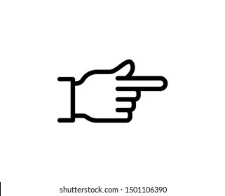 Gesture line icon. Vector symbol in trendy flat style on white background.Web sing for design.