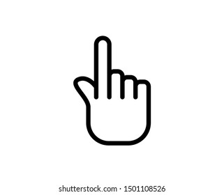 Gesture line icon. Vector symbol in trendy flat style on white background.Web sing for design.