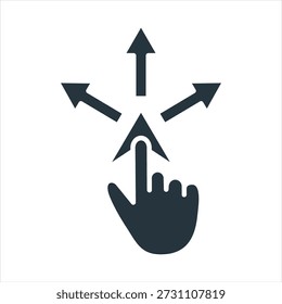 Gesture Navigation Glyph Icon Collection