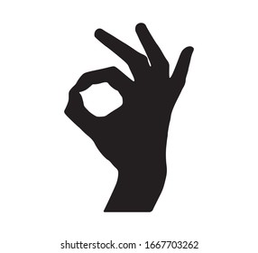 Gesture, OK Hand Sign, Vector Design