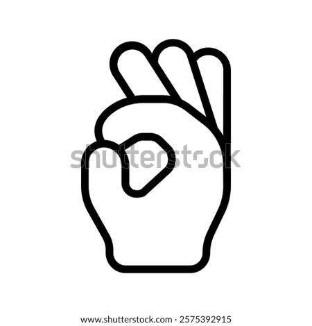 Gesture okay icon color editable