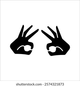 Gesture okay line and glyph icon, e commerce and marketing, best choice sign vector graphics, a linear pattern on a white background, eps 10.