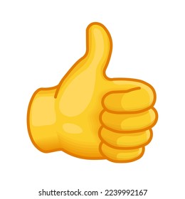 Thumbs up for good idea Royalty Free Vector Image