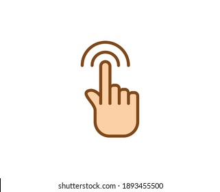 Gesture premium line icon. Simple high quality pictogram. Modern outline style icons. Stroke vector illustration on a white background. 