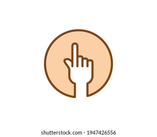 Gesture premium line icon. Simple high quality pictogram. Modern outline style icons. Stroke vector illustration on a white background. 
