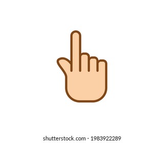 Icono de la línea premium de gesto. Pictograma sencillo de alta calidad. Iconos modernos de estilo de contorno. Ilustración vectorial de trazo sobre un fondo blanco. 