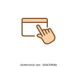 Icono de la línea premium de gesto. Pictograma sencillo de alta calidad. Iconos modernos de estilo de contorno. Ilustración vectorial de trazo sobre un fondo blanco. 
