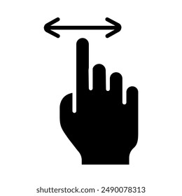 Gesture set icon. Swipe, tap, doubleclick, rotate, pinch, zoom, scroll, gesture, touchscreen, interaction, user interface, hand movement, multitouch, gesture, swipe, pinch, control