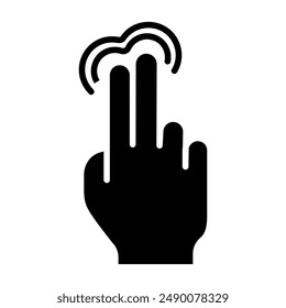 Gesture set icon. Swipe, tap, doubleclick, rotate, pinch, zoom, scroll, gesture, touchscreen, interaction, user interface, hand movement, multitouch, gesture, swipe, pinch, control