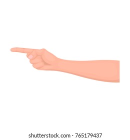 Gesture single icon in cartoon style.Gesture vector symbol stock illustration web.