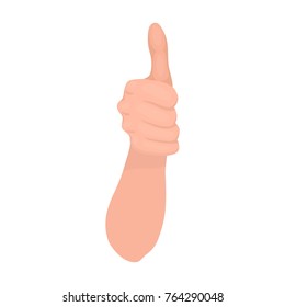 Gesture single icon in monochrome style.Gesture vector symbol stock illustration web.