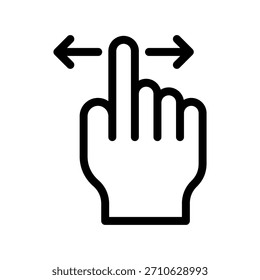 Gesture Touch from Artifical Intelligence set icon vector