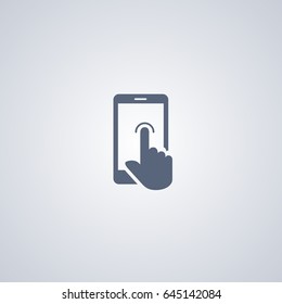 Gesture touch slide icon