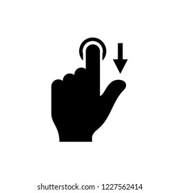 Gesture touch slide vector icon, Gesture slide vector icon