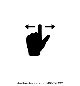 Gesture touch slide vector icon, Gesture slide vector icon