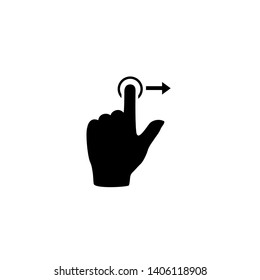 Gesture touch slide vector icon