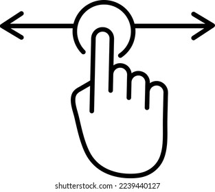 Gesture touch slide vector icon, Gesture slide vector icon.eps