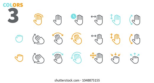Gesture View Outlined Pixel Perfect Well-crafted Vector Thin Line Icons 48x48 Ready for 24x24 Grid for Web Graphics and Apps. Simple Minimal Pictogram Part 3-3