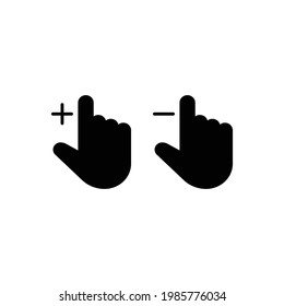 gesture zoom in out icon, eps 10