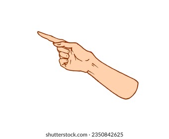  Gestures arms stop, palm, thumbs up, finger pointer, ok, like and pray or handshake, fist and peace or rock n roll. engraved hand drawn in old sketch style, vintage collection of emotion and signs.