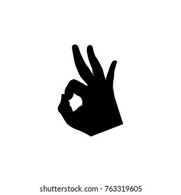 Gestures of the hand ok vector icon