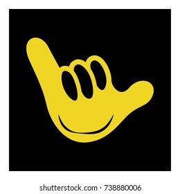 Gestures of hands icon vector
