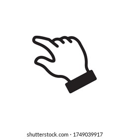 Gestures of Human Hand Icon In Trendy Design Vector Eps 10