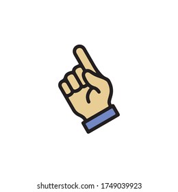Gestures of Human Hand Icon In Trendy Design Vector Eps 10