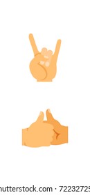 Gestures icon set