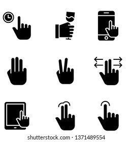 Gestures Icon set vector