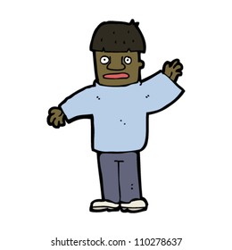 gesturing man cartoon