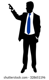 Gesturing OK sign. Cheerful young businessman 