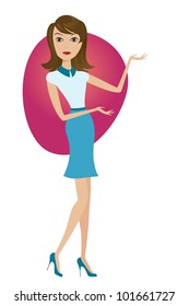 Gesturing woman