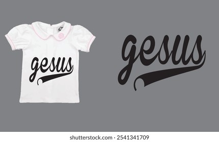 gesus Typography  Simple, nice T Shirt.