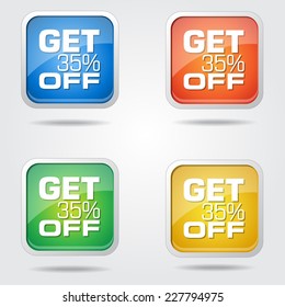 Get 35 Off Colorful Vector Icon Design