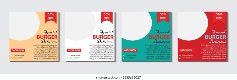 Get 50% OFF on our entire Burger Menu for a limited time