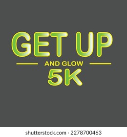 
GET UP 5K logo vector icon