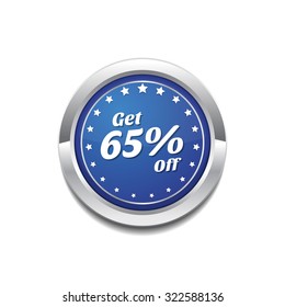 Get 65 Precent Off Blue Vector Icon