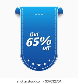 Get 65 Precent Off Blue Vector Icon