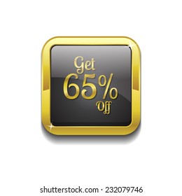 Get 65 Precent Off Gold Vector Icon