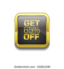 Get 65 Precent Off Gold Vector Icon