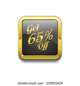 Get 65 Precent Off Gold Vector Icon