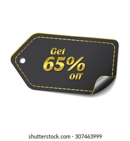 Get 65 Precent Off golden Vector Icon