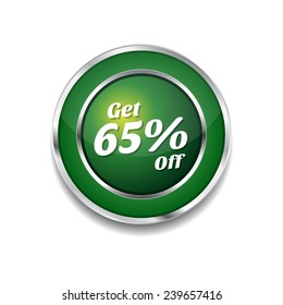 Get 65 Precent Off Green Vector Icon