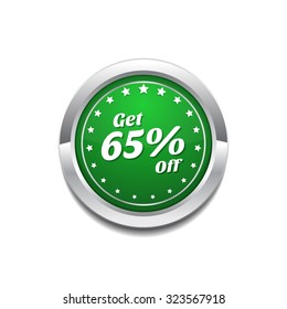 Get 65 Precent Off Green Vector Icon