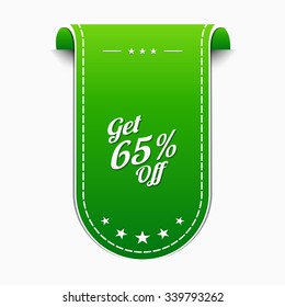 Get 65 Precent Off Green Vector Icon