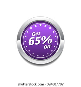 Get 65 Precent Off Purple Vector Icon