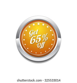 Get 65 Precent Off Yellow Vector Icon Button