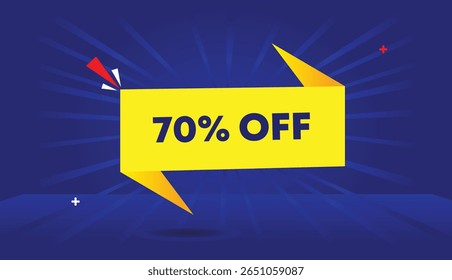 Get 70% off editable web banner vector art including label icon badge templates with yellow sun shapes blue dark light gradient perfect for business backgrounds in stunning 4K resolution