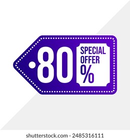 Get Up to 80% Off! Flash Sale Promotion Banner